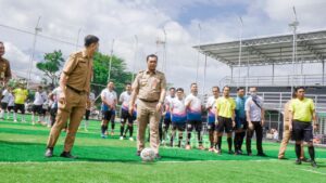 PERTANDINGAN MINI SOCCER MERIAHKAN HUT KORPRI KE-51 DI BANJARBARU