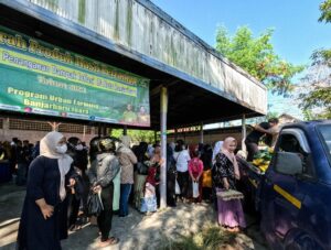 WARGA SUNGAI BESAR BANJARBARU MERASA TERBANTU ADANYA PASAR MURAH