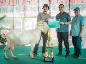 GELAR KONTES KAMBING, WALI KOTA HARAPKAN BANJARBARU JADI PENYEDIA TERNAK