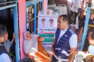 PULUHAN BANTUAN DISERAHKAN ADITYA, DALAM RANGKA HARI JADI KE-25 KOTA BANJARBARU