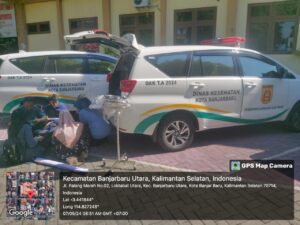 DEPAPAN UNIT MOBIL DILUNCURKAN DINKES BANJARBARU MENJADI PUSKESMAS KELILING