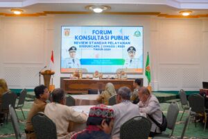 EVALUASI STANDAR LAYANAN MASYARAKAT, PEMKO BANJARBARU GELAR FKP DINSOS DISDUKCAPIL DAN RSDI BANJARBARU