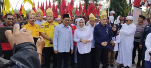 DIANTAR RIBUAN SIMPATISAN LISA-WARTONO DAFTAR KE KPU