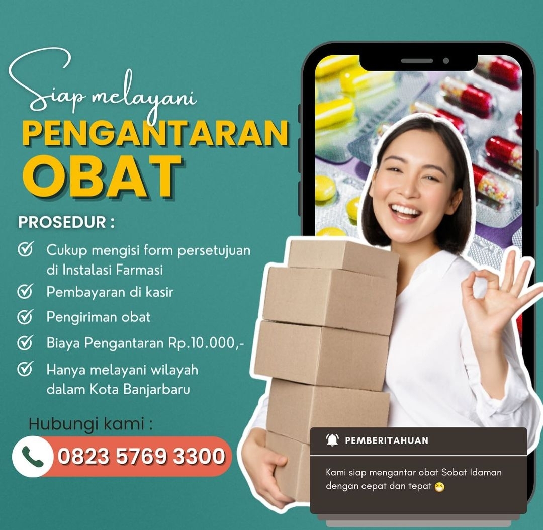 RSDI BANJARBARU BISA ANTARKAN OBAT HINGGA KEDEPAN RUMAH