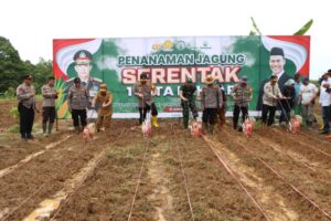 KAPOLRES BANJARBARU TANAM JAGUNG DI LAHAN SELUAS 10 HEKTARE