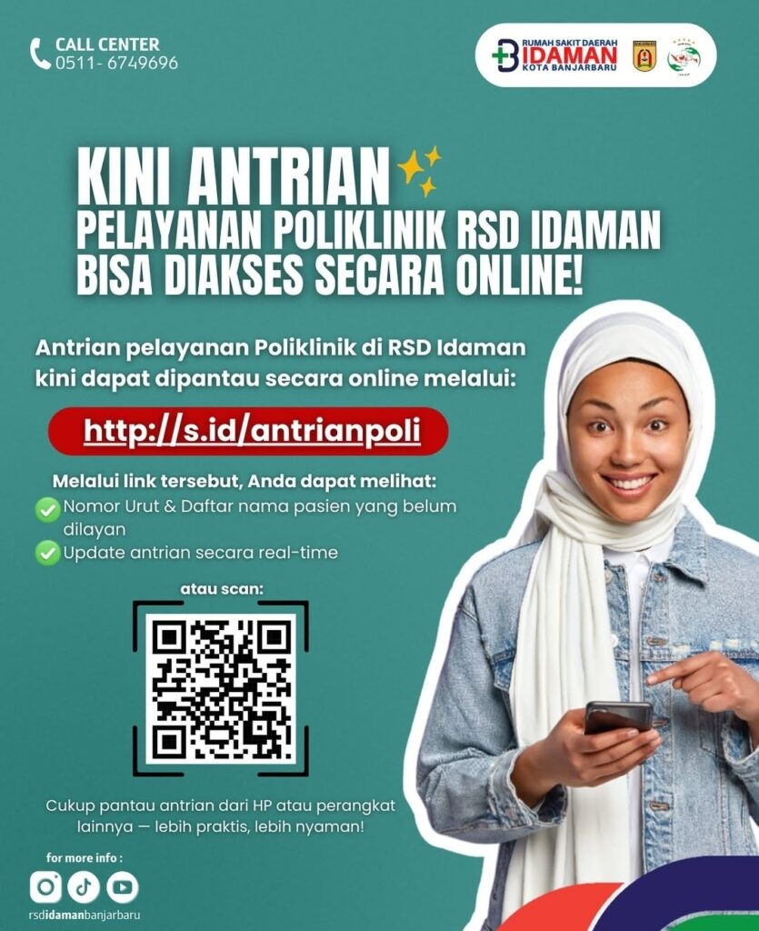 PANTAU ANTRIAN POLIKLINIK DI RSDI BANJARBARU KINI BISA SECARA ONLINE