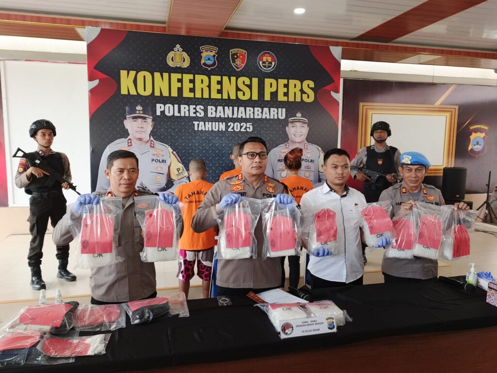 SABU SENILAI 6,5 MILIAR DIAMANKAN POLRES BANJARBARU