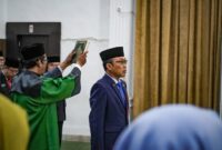 SIRAJONI RESMI EMBAN JABATAN SEKDA BANJARBARU, 11 PEJABAT PIMPINAN TINGGI PRATAMA TURUT DILANTIK