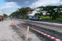 PUPR Kalsel Respons Cepat Aduan Warga, Perbaiki Kerusakan Jalan di Simpang Gatot Subroto–Lingkar Selatan