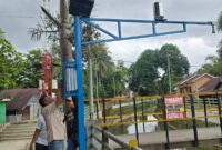 TIGA SUNGAI DI BANJARBARU DI PASANG ALAT TELEMETRI, PANTAU KETINGGIAN AIR SECARA REAL TIME