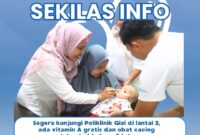 RSD IDAMAN BANJARBARU BAGIKAN VITAMIN A DAN OBAT CACING GRATIS UNTUK BALITA