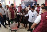 JARINGAN NARKOBA JAWA–KALSEL TERKUAK, 1,7 KG SABU DIMUSNAHKAN POLRES BANJARBARU