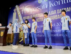 LEPAS KONTINGEN POPDA 2026, WALI KOTA BANJARBARU TEKANKAN SPORTIVITAS DAN MENTAL JUARA